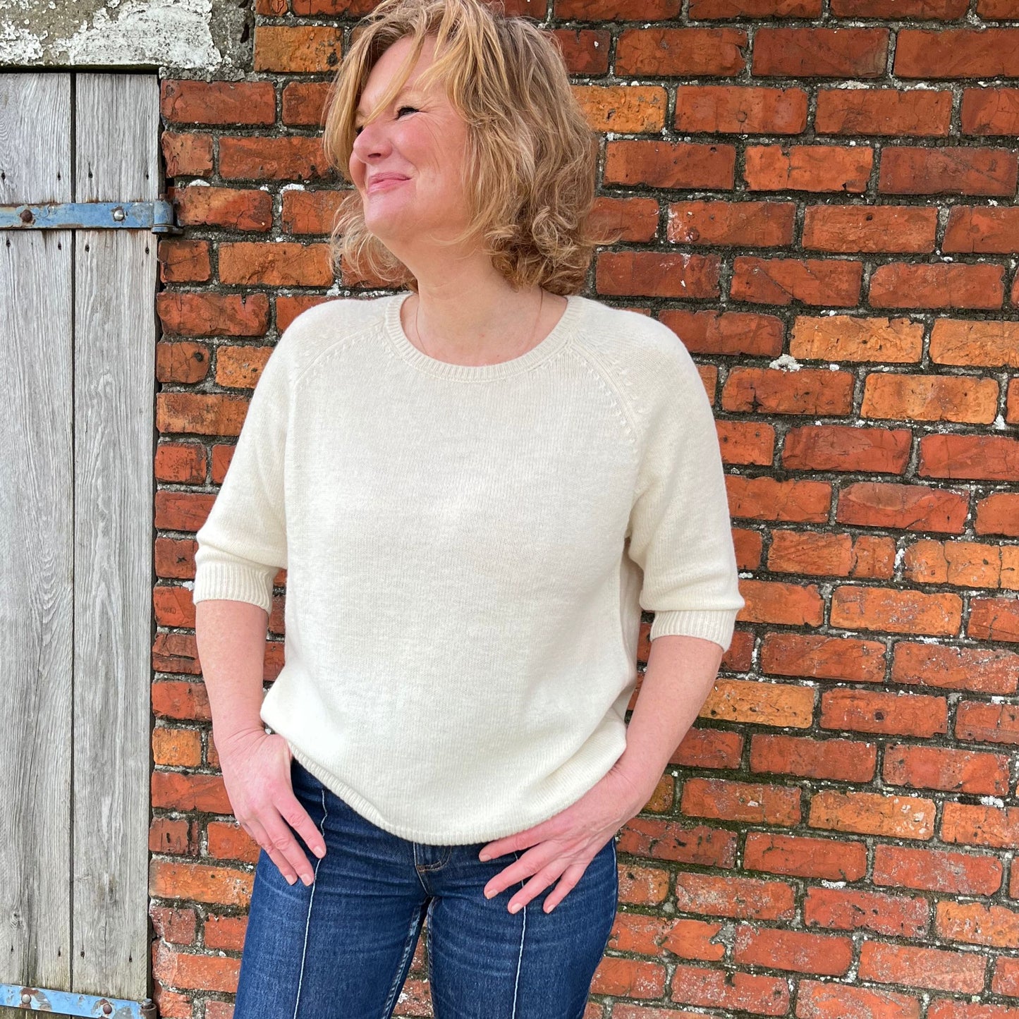 Camilla trui natural white.